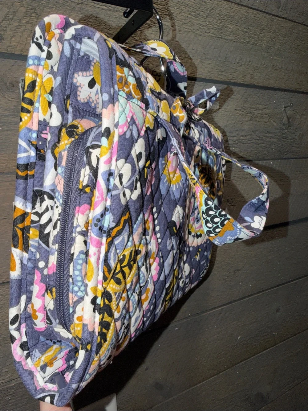 Vera Bradley Charmont Meadow Pattern Deluxe Hanging Travel Organizer